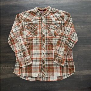 Harley Davidson Button Down Plaid Flannel Shirt 3XL